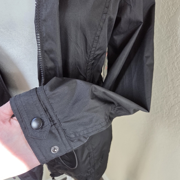 St. John's Bay Packable Water Resistant Utility Jacket Black Size Small - Picture 10 of 15